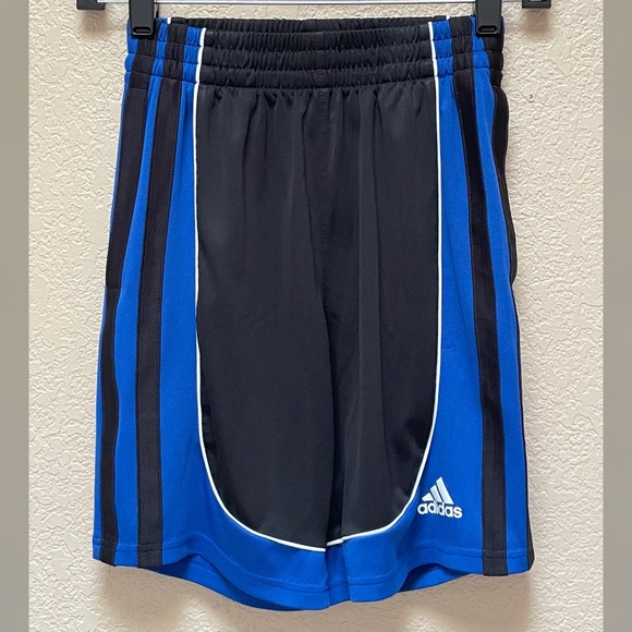 Adidas Boy Creator Shorts Black & Blue Color Size- M 10/12 - Picture 1 of 5